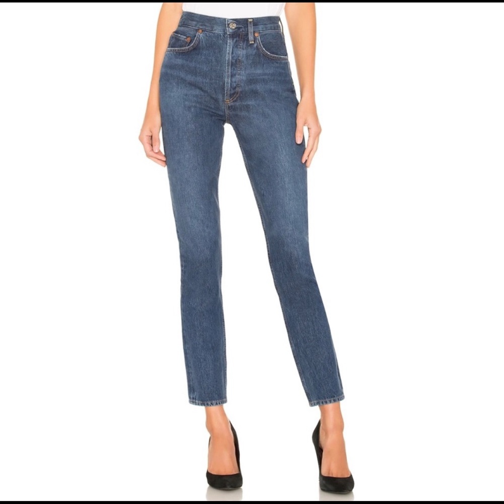 AGOLDE Remi Hi Rise Straight in Wink